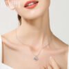 Colier solid cu pendant inimioara 925 silver - imagine 5