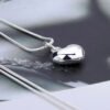 Colier solid cu pendant inimioara 925 silver - imagine 3