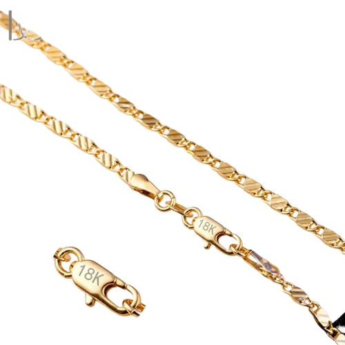 Colier din argint 925 placat cu aur, 2 mm, 55 cm - imagine 5